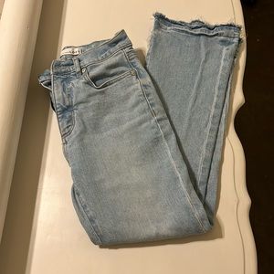 Loft the kick crop jeans